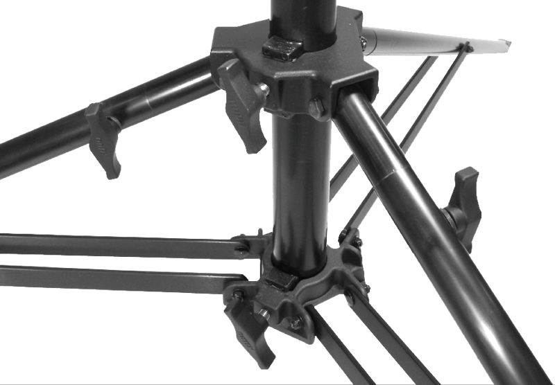 the High View is light enough to be carried on location but strong enough to support up to 10 kg.