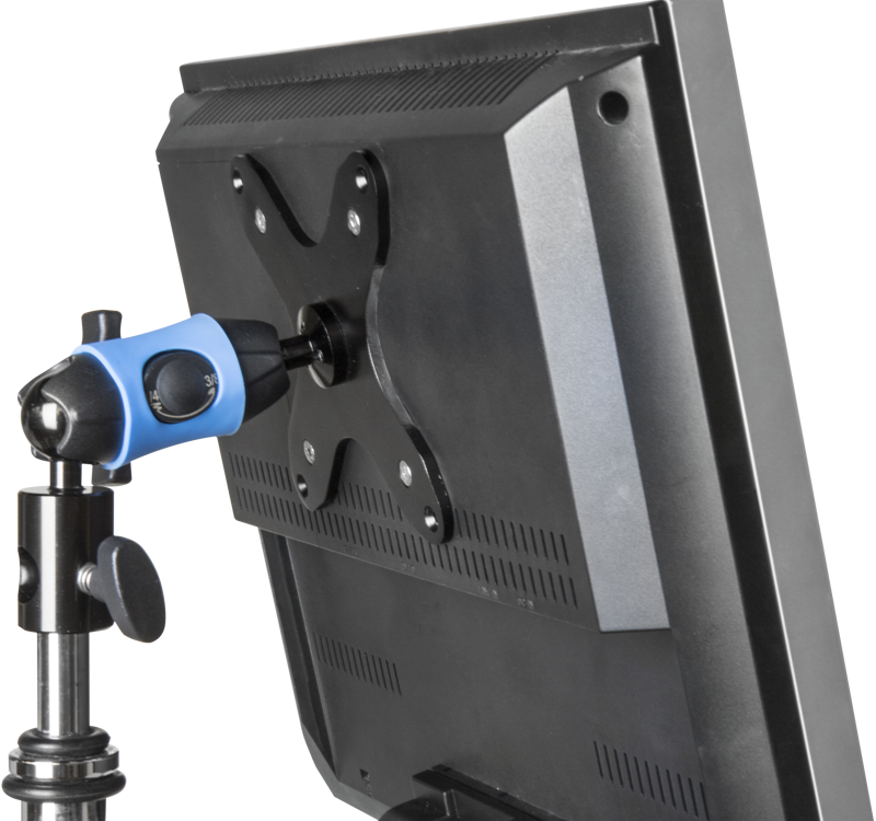 the VESA Monitor Mount Kit can easily rotate a monitor from landscape to portrait viewing.