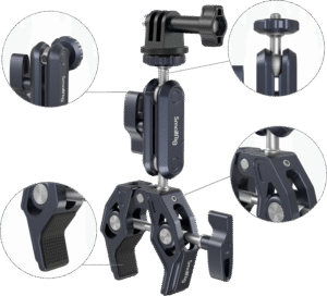 SMALLRIG 3757 Crab-Shaped Clamp with Ballhead Magic Arm