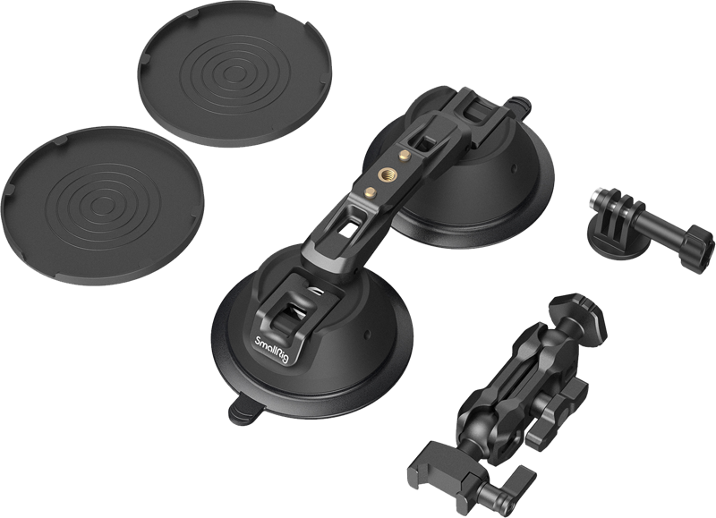 SMALLRIG 3566 Suction Cup Portable Dual with Camera Mount  SC-2K