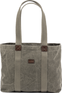 the Retrospective Tote offers a classic cotton canvas look that is soft and conforming to the body