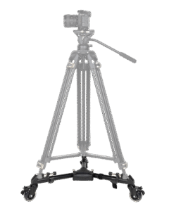 this is ideal when you want to quickly move your tripod across the floor without having to lift it.The Small Rig Dolly is the perfect accessory for your studio and gives you maximum freedom of movement. It allows you to achieve amazing 360 shots when you need to quickly move your tripod around and constantly change the angle of view.