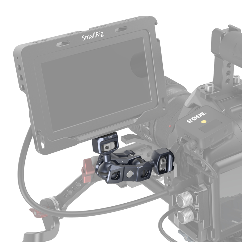 SMALLRIG 3874 Magic Arm with Dual Ball heads (1/4"-20 Screw and ARRI Locating Screw)