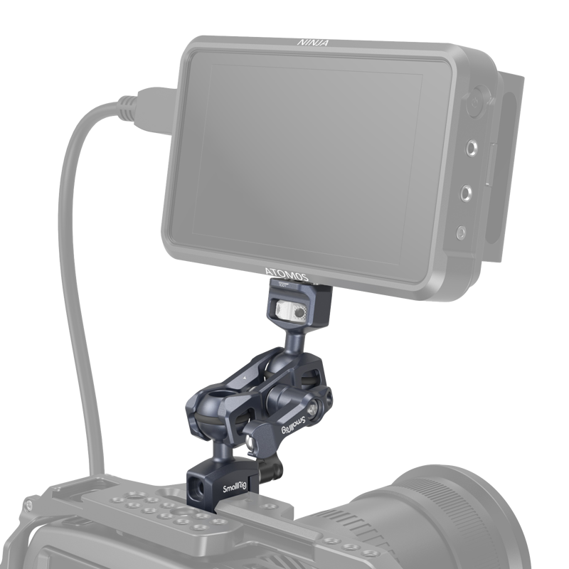 SMALLRIG 3875 Magic Arm with Dual Ball heads (1/4"-20 Screw and NATO Clamp)