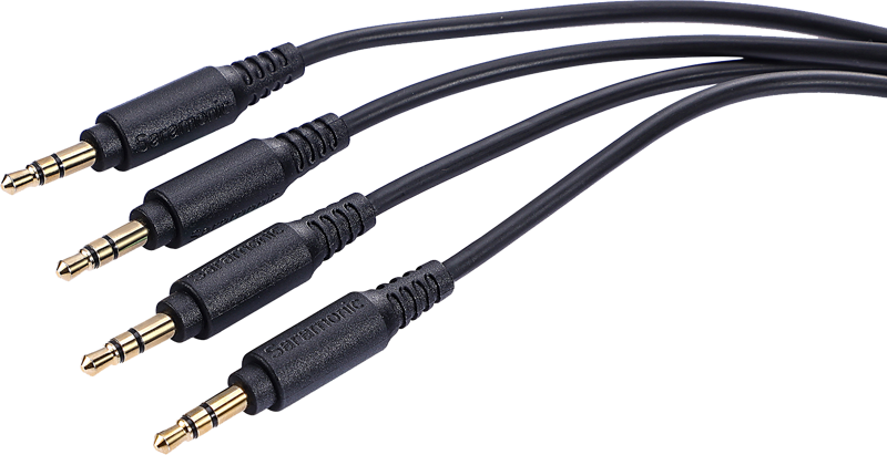 SARAMONIC Cable SR-C2019 Dual 3.5mm TRS Male to Four 3.5mm TRS Male Cable