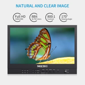 15.6" SEETEC ATEM156S-CO Carry-on Flight Case Monitor w. SDI