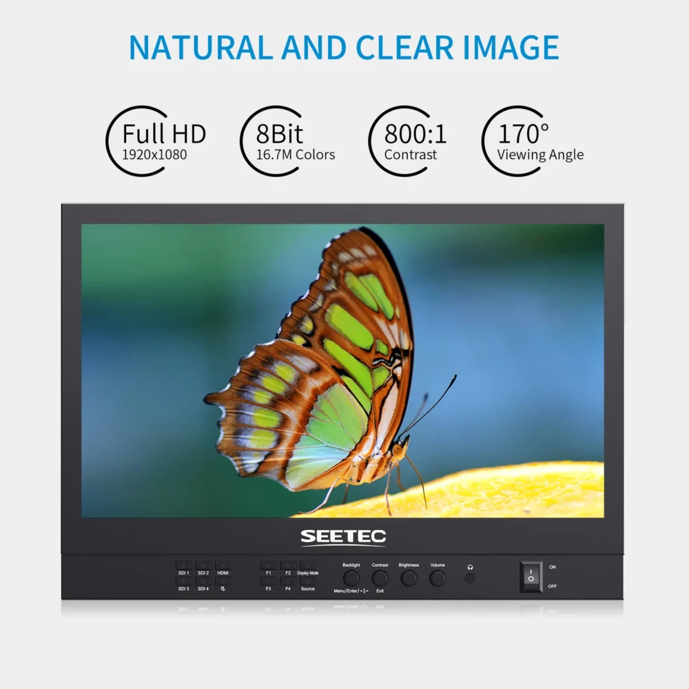 15.6" SEETEC ATEM156S-CO Carry-on Flight Case Monitor w. SDI