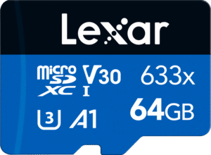 LEXAR microSDXC 633x UHS-I/A1/U3/10 R95/no adap (V30) 64GB