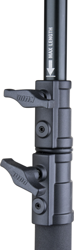 comfortable grip. The light fixture is mounted and secured on the top mounting baby pin.