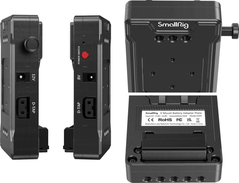 SMALLRIG 3499 Battery Adapter Plate V-Mount (Basic Version) With Extension Arm
