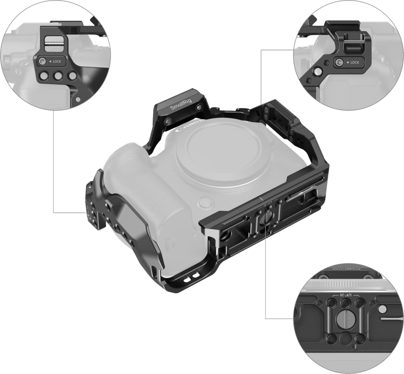 SMALLRIG 4159B Cage For Canon EOS R6 MKII