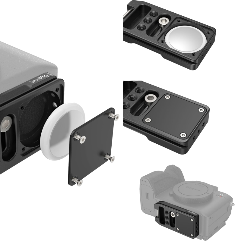 SMALLRIG 4150 Mount Plate Quick Release (ARCA) for AirTag