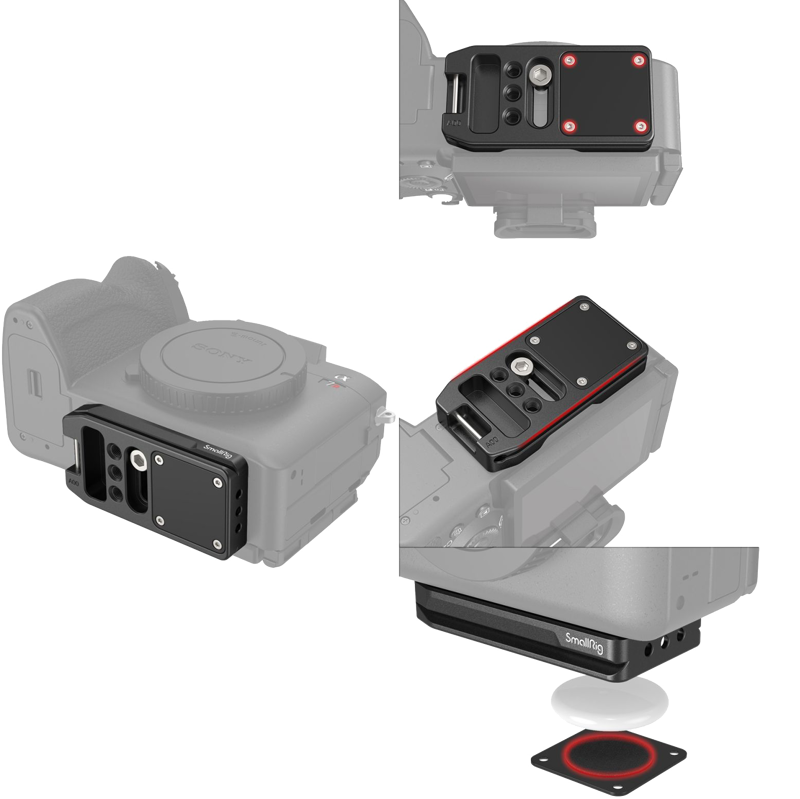 SMALLRIG 4150 Mount Plate Quick Release (ARCA) for AirTag