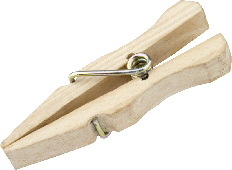 KUPO KCP-347 Wood C47 Spring-Type Clothspins (50 Pcs Per Bag)