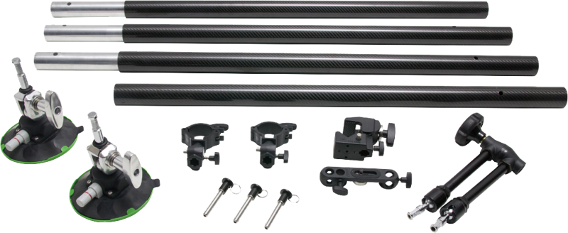 one carbon fiber rod with female ends