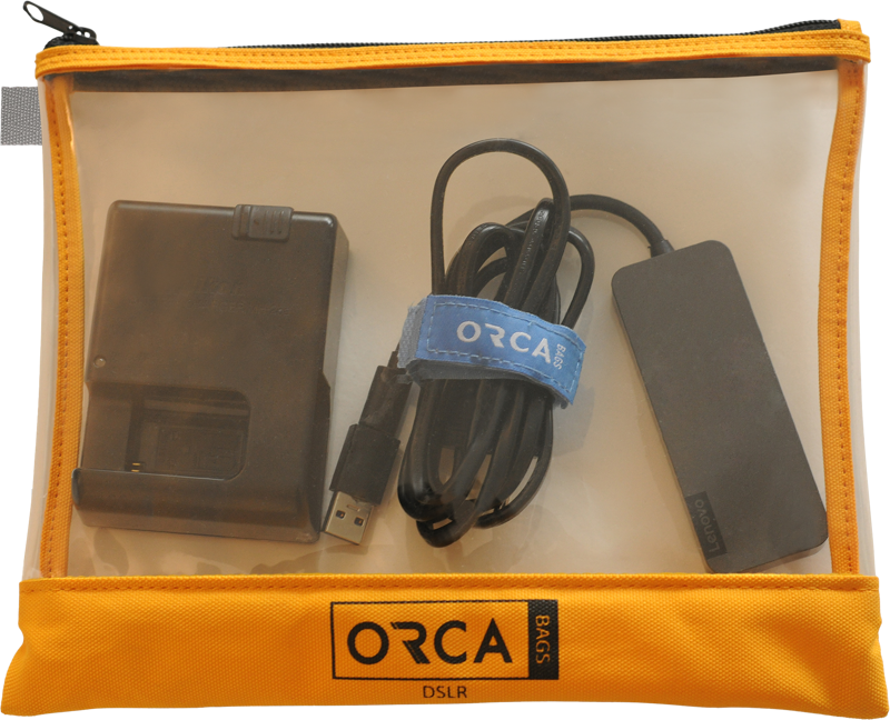 ORCA OR-599 Transparent pouches Kit for DSLR Accessories (3 pcs)