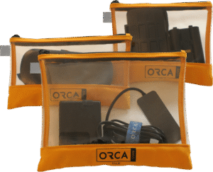 ORCA OR-599 Transparent pouches Kit  for DSLR Accessories (3 pcs)