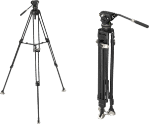 is a video tripod kit to facilitate video shooting. The tripod has adjustable legs