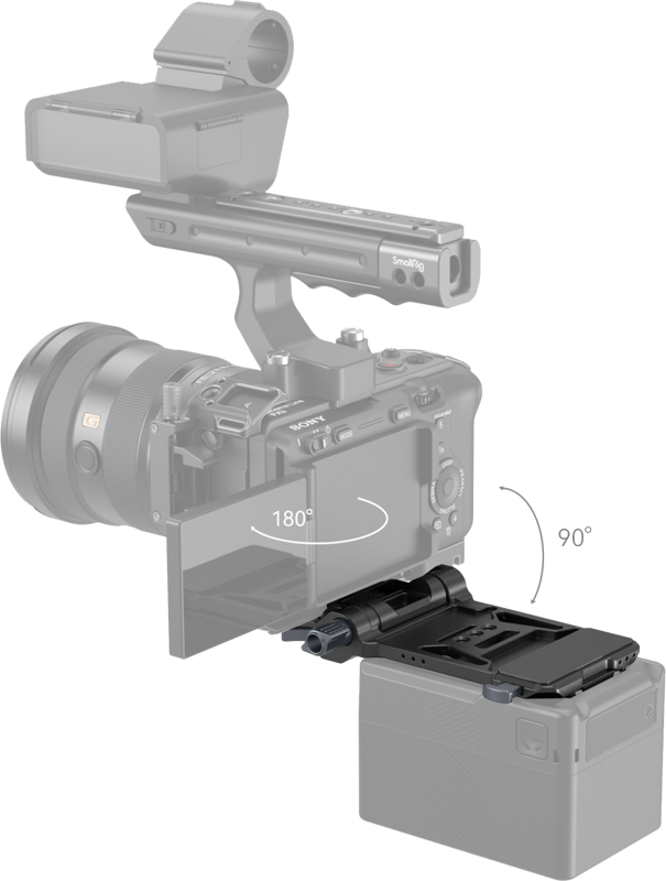all-in-one mounting solution for V-mount batteries. The kit includes a V-mount battery plate