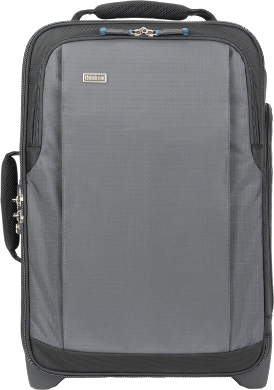 2-wheeled travel roller sized to meet most International airline carry-on requirements.