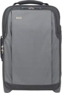 2-wheeled travel roller sized to meet most airline carry-on requirements.