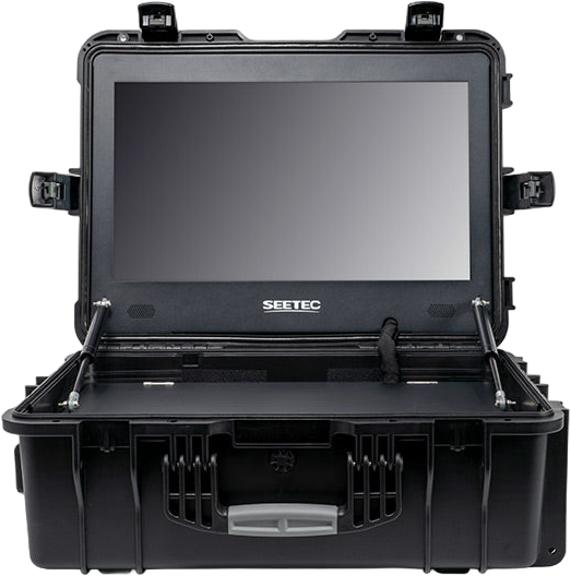 and it can be carried using a handle on top.