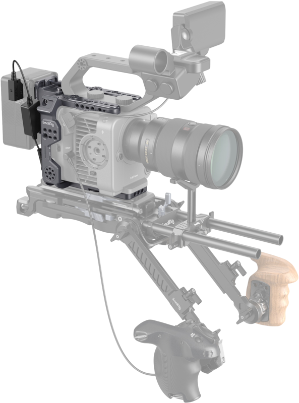 and designed to attach accessories and provide protection. It consists of a top plate