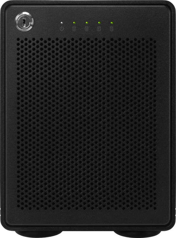 enter the ThunderBay 4. This “just right” Goldilocks of storage solutions offers the space