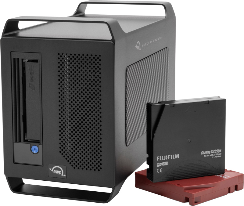 OWC Mercury Pro LTO-8 Sol. w/Tape & Cleaner - + 4TB Staging SSD