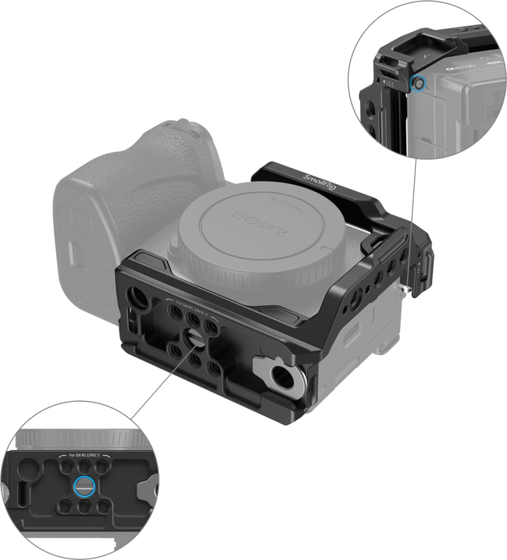 SMALLRIG 4337 Half Cage for Sony A6700 / A6600 / A6500 / A6400