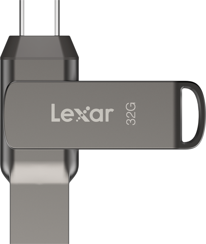 LEXAR JumpDrive Dual Drive D400 Type-C/Type-C & Type-A, up to 100MB/s read (USB 3.1) 32GB