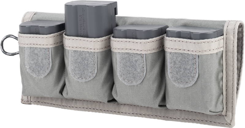 THINK TANK Battery Holder 4 (Wallet 4 standard DSLR or Mirrorless Batteries) Grey
