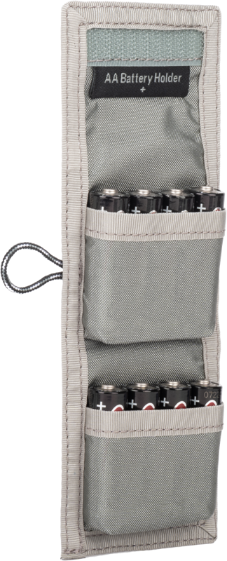 THINK TANK AA Battery Holder (Wallet holds: 8 AA or 16 AAA batteries) Grey