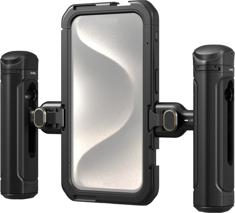 SMALLRIG 4397 Mobile Video Kit (Dual Handheld) for iPhone 15 Pro