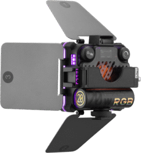 it runs 40 minutes at full 20W power and allows for simultaneous charging and lighting