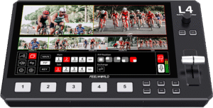 and stream your video content using one SDI and up to four HDMI video sources.
