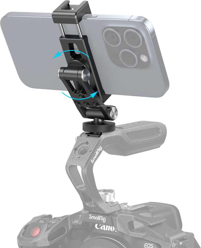 SMALLRIG 4382 Metal Phone Holder with Cold Shoe Mount