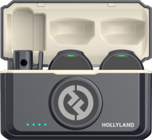 HOLLYLAND Lark M2 Combo - Wireless Lavalier Microphone (Duo, Shine Charcoal)