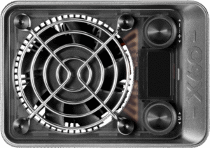 harmonizes industrial chic with cutting-edge cooling tech