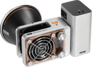 harmonizes industrial chic with cutting-edge cooling tech