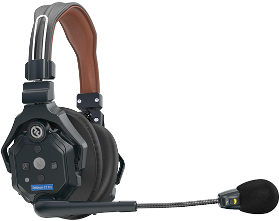 HOLLYLAND Solidcom C1 Pro Wireless Stereo Remote Headset Double-Ear Version