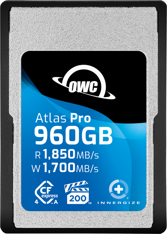 OWC CFexpress 4.0 Atlas Pro R1850/W1700/VPG200 (Type A), CFX A to B adapter incl. 960GB