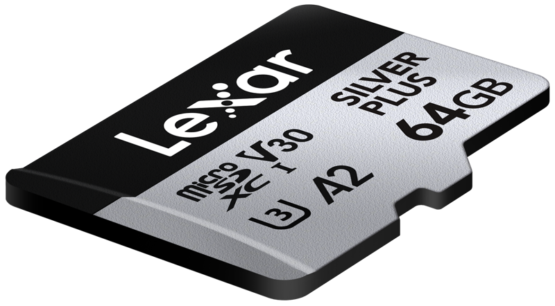 LEXAR microSDXC Silver Plus 1066x UHS-I/U3/A2/4K R205/W100 (V30) 64GB