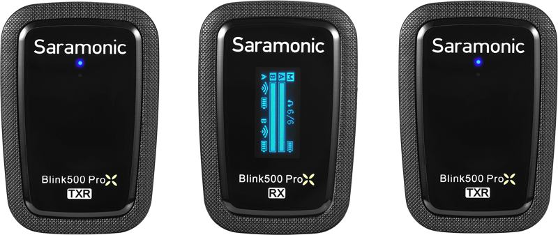 SARAMONIC Blink 500 ProX B2R 2.4GHz Dual-Channel Wireless Microphone System with Charging Case