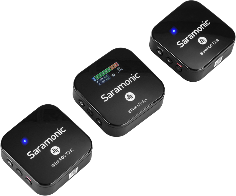 SARAMONIC Blink 900 B2R 2.4G  WIRELESS Microphone Kit with recording function & charging box
