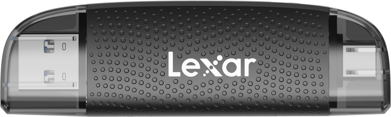 LEXAR Cardreader Dual Slot USB-A/C (LRW310X) Supports microSD and SD cards (USB 3.1)
