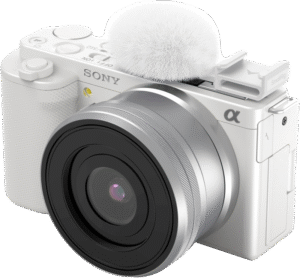 SMALLRIG 4734 Cold Shoe Adapter with Furry Windscreen for Sony ZV series cameras (white)