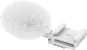 SMALLRIG 4734 Cold Shoe Adapter with Furry Windscreen for Sony ZV series cameras (white)