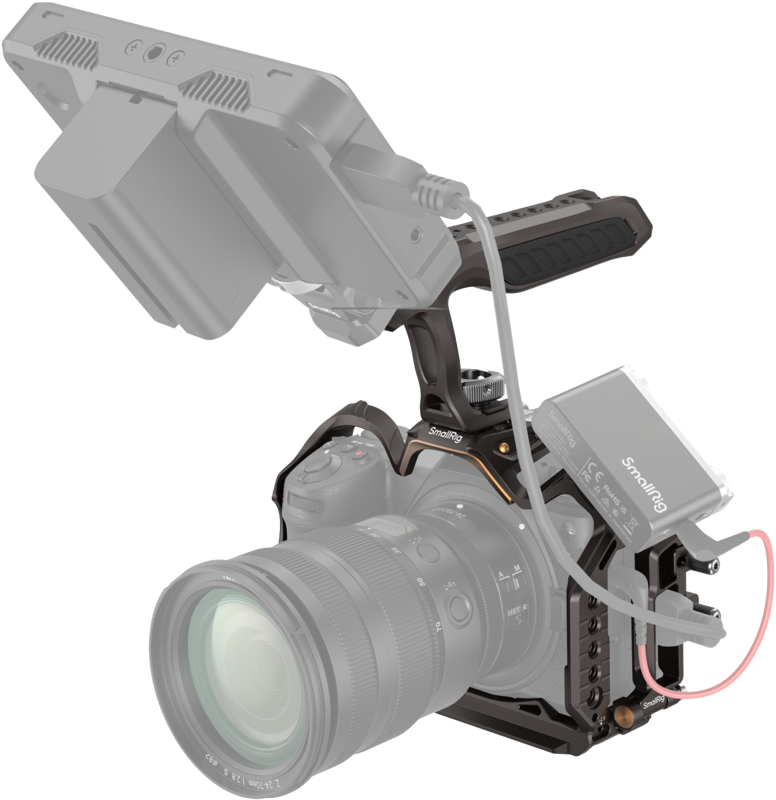 and a cold shoe mount. Designed to provide enhanced low-angle shooting