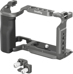 and secure the HDMI port. The cage kit includes a cage and an HDMI clamp.